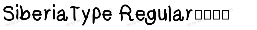 SiberiaType Regular字体转换